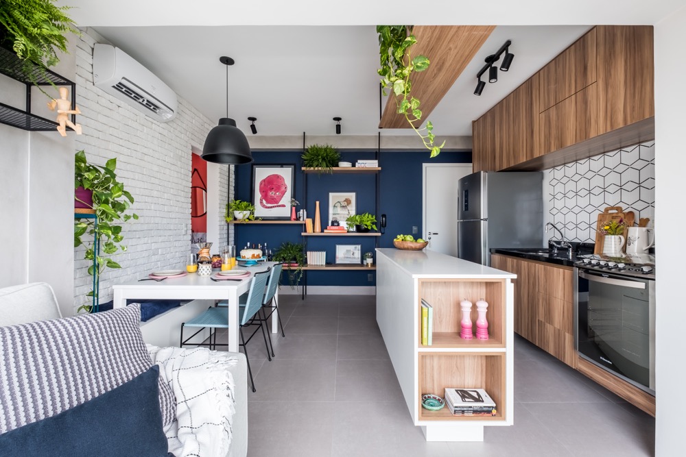  Trendy: 22 Wohnräume mit integrierten Küchen