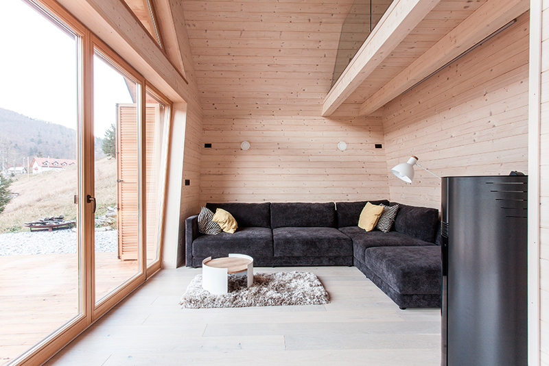  Wood designer moderne hytte i Slovenia