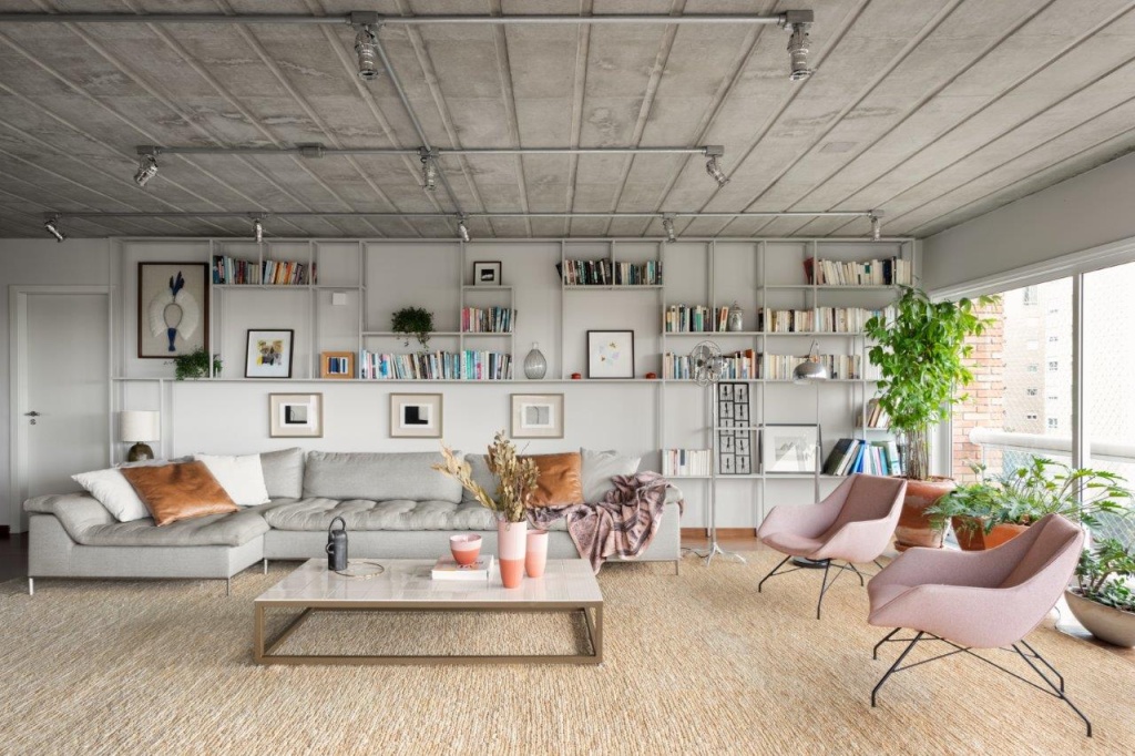  Деревенский и индустриальный стиль: в квартире площадью 110 м² смешиваются стили с изысканностью