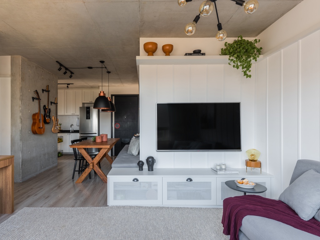  70 m² woonstel is geïnspireer deur Noord-Amerikaanse plaashuise