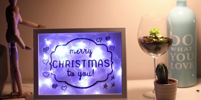  Realizzate un pannello luminoso natalizio per decorare la vostra casa