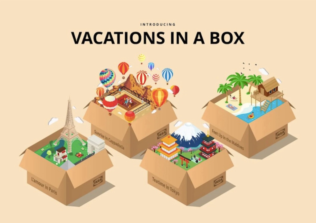  Ikea lance un coffret de vacances pour créer une atmosphère de voyage sans sortir de chez soi